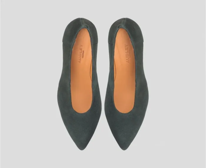 Women High Heel Audley Shoes High Heel Leather Shoe Etzel Green