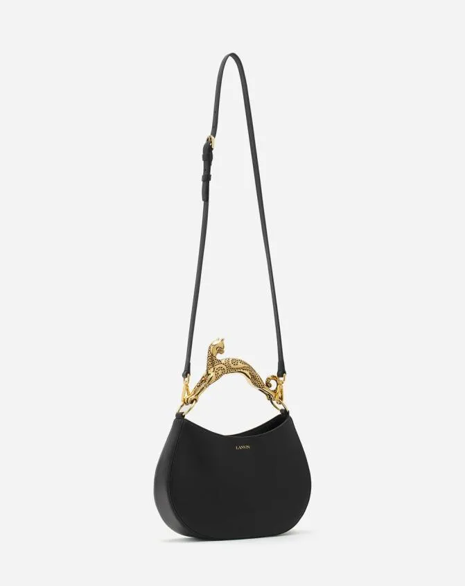 Women Hobo Lanvin Hobo Cat Leather Bag Black Women Hobo Lanvin Hobo Cat Leather Bag Black