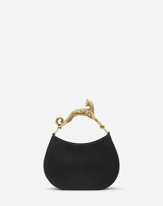 Women Hobo Lanvin Hobo Cat Leather Bag Black Women Hobo Lanvin Hobo Cat Leather Bag Black