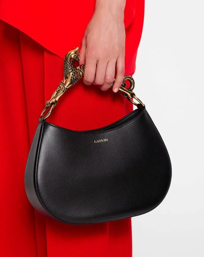 Women Hobo Lanvin Hobo Cat Leather Bag Black Women Hobo Lanvin Hobo Cat Leather Bag Black
