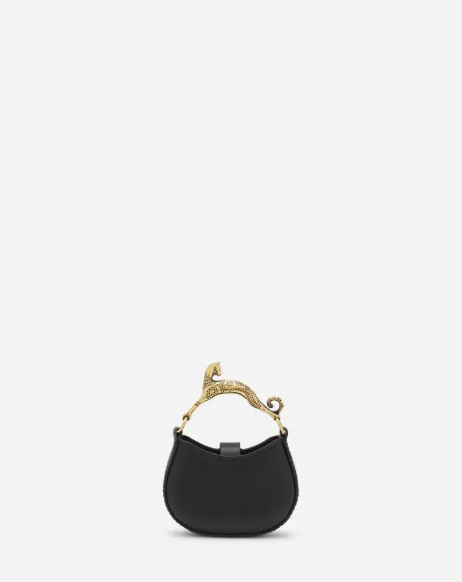 Women Hobo Lanvin Micro Hobo Cat Charm Bag In Leather Black