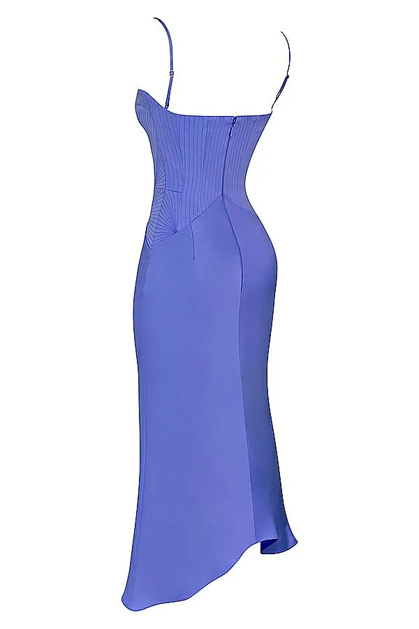 Women Imogen Periwinkle Satin Corset Midi Dress House Of CB Dresses Women Imogen Periwinkle Satin Corset Midi Dress House Of CB Dresses