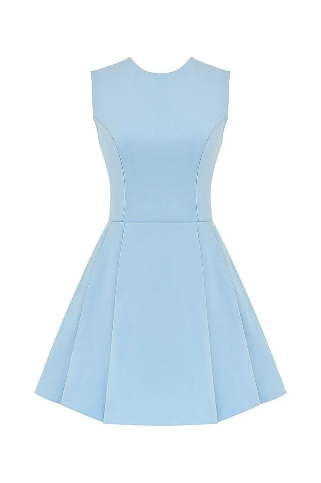 Women Ingrid Tuscan Blue Twill Mini Dress House Of CB Dresses Women Ingrid Tuscan Blue Twill Mini Dress House Of CB Dresses