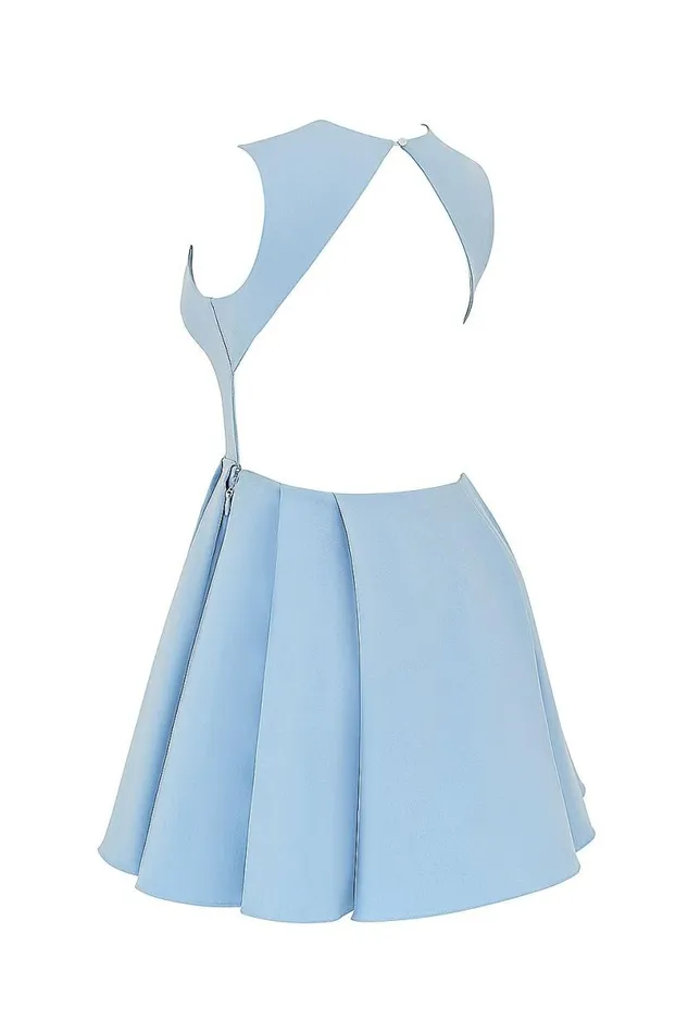 Women Ingrid Tuscan Blue Twill Mini Dress House Of CB Dresses Women Ingrid Tuscan Blue Twill Mini Dress House Of CB Dresses