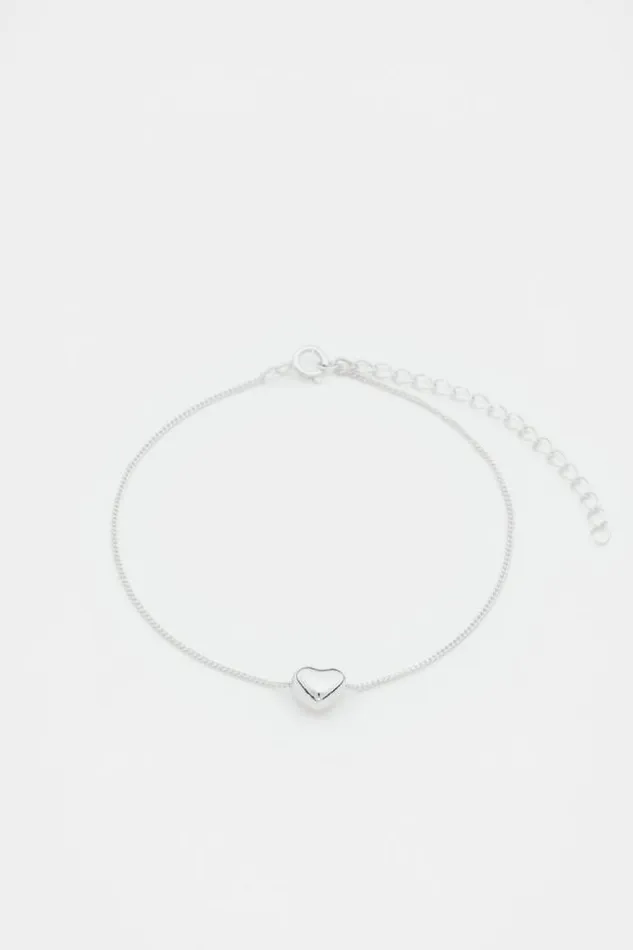 Women Jewellery Seed Heritage 925 Fine Bracelet Heart Silver