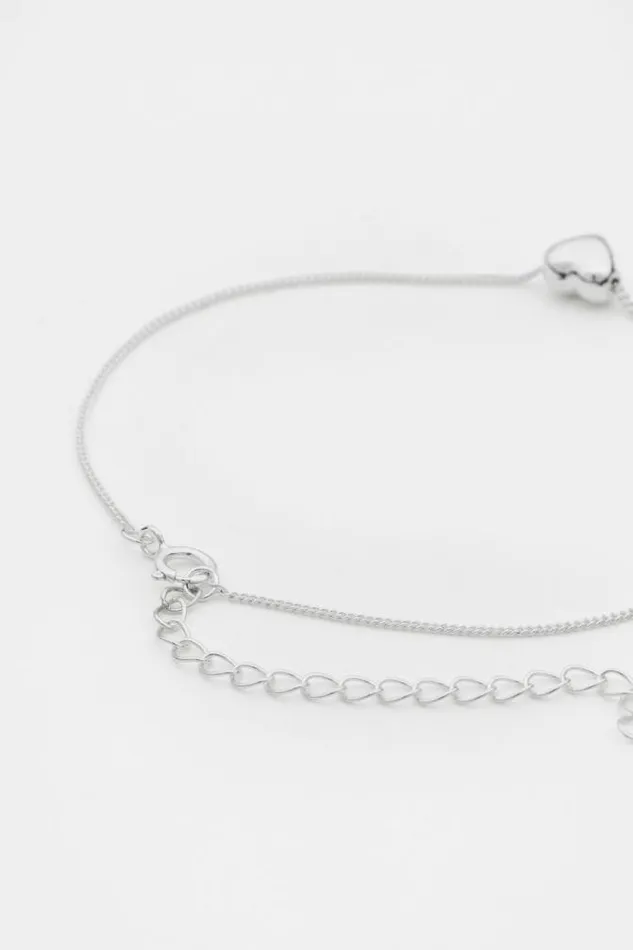 Women Jewellery Seed Heritage 925 Fine Bracelet Heart Silver