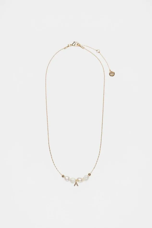 Women Jewellery Seed Heritage Fine Pearl Initial Necklace