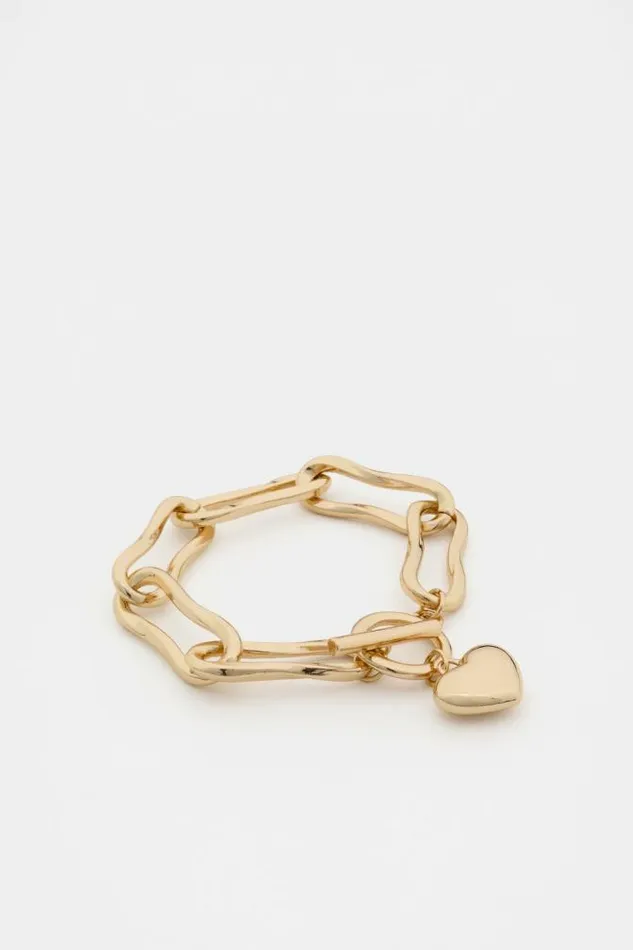 Women Jewellery Seed Heritage Heart Bracelet Gold