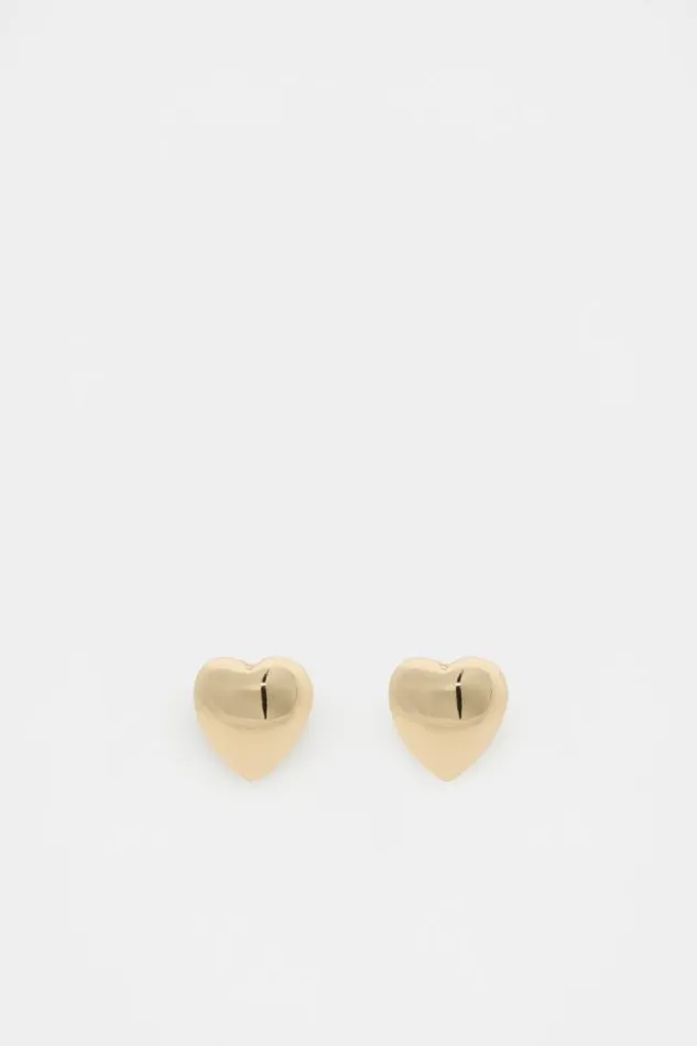 Women Jewellery Seed Heritage Heart Stud Earring Gold