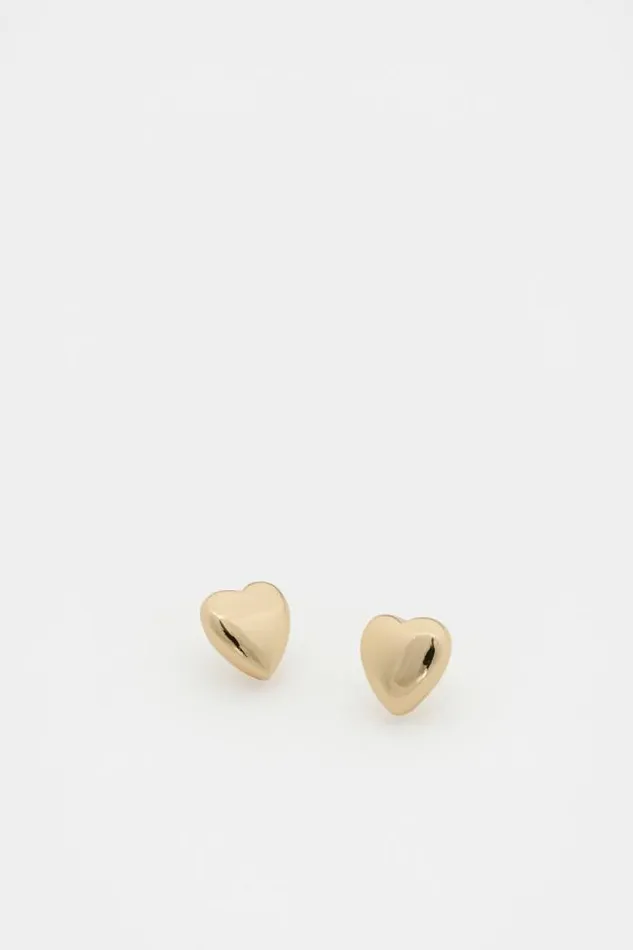 Women Jewellery Seed Heritage Heart Stud Earring Gold