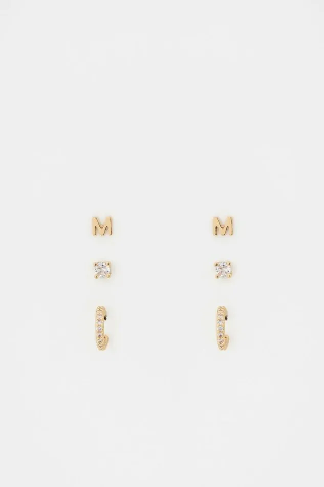 Women Jewellery Seed Heritage Micro Letter Ear Pack