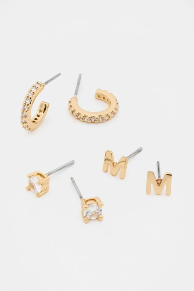 Women Jewellery Seed Heritage Micro Letter Ear Pack