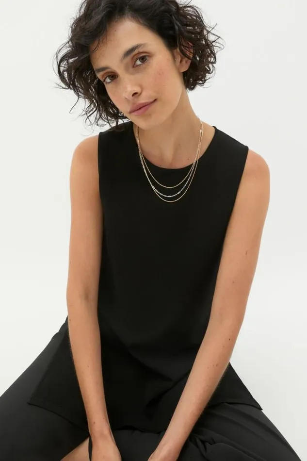 Women Jewellery Seed Heritage Triple Chain Necklace Gold Silver