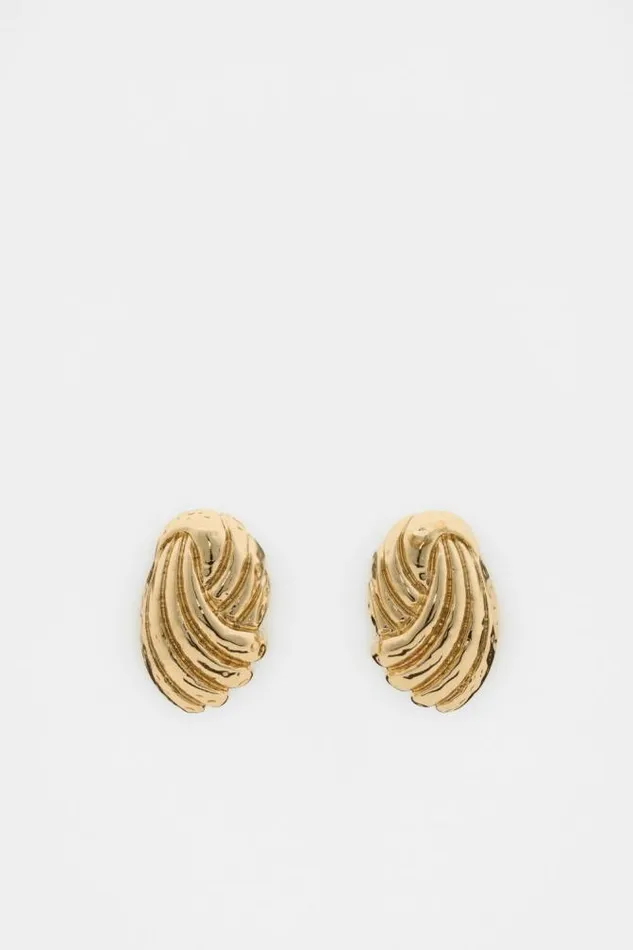 Women Jewellery Seed Heritage Vintage Knot Earring Gold