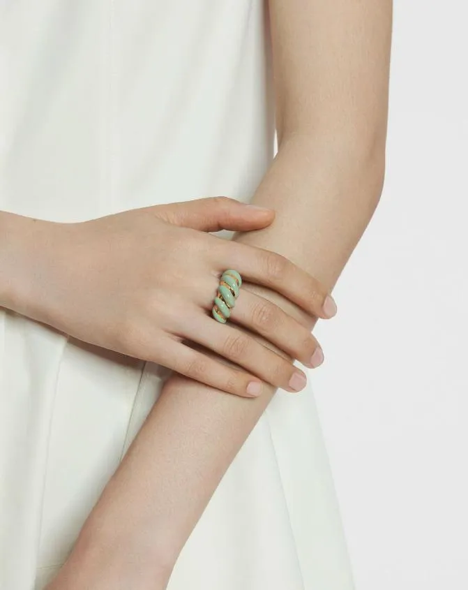 Women Jewelry Lanvin Mlodie Candy Ring Vert De Gris