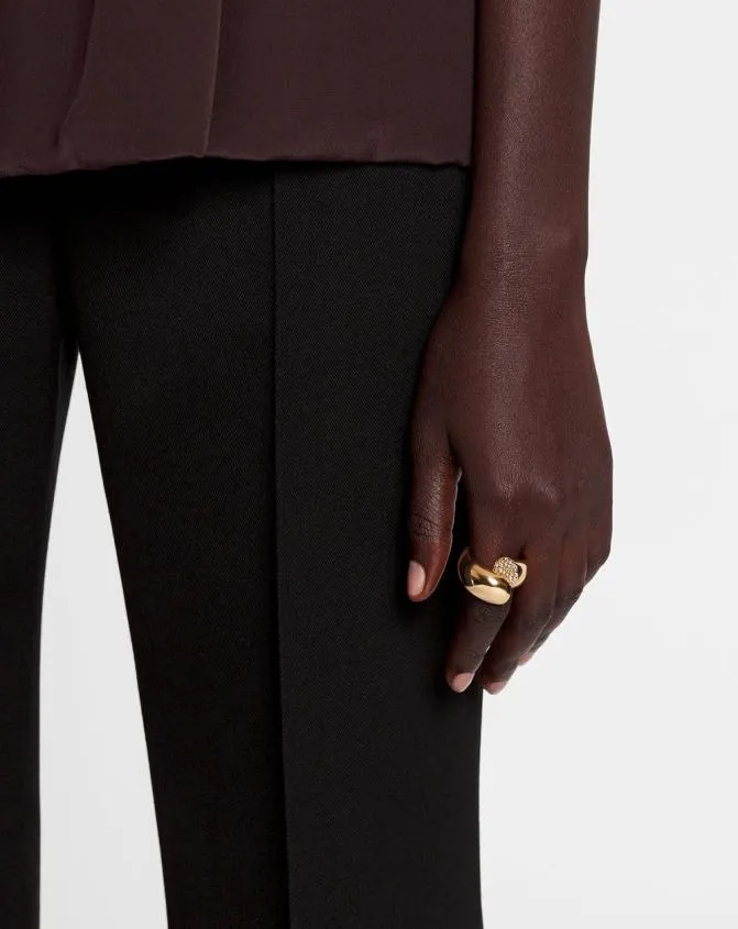 Women Jewelry Lanvin Sequence By Rhinestone Ring Goldcrystal
