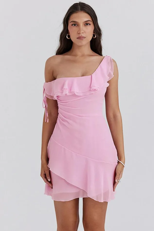 Women Kalena Cotton Candy Off Shoulder Mini Dress House Of CB Dresses