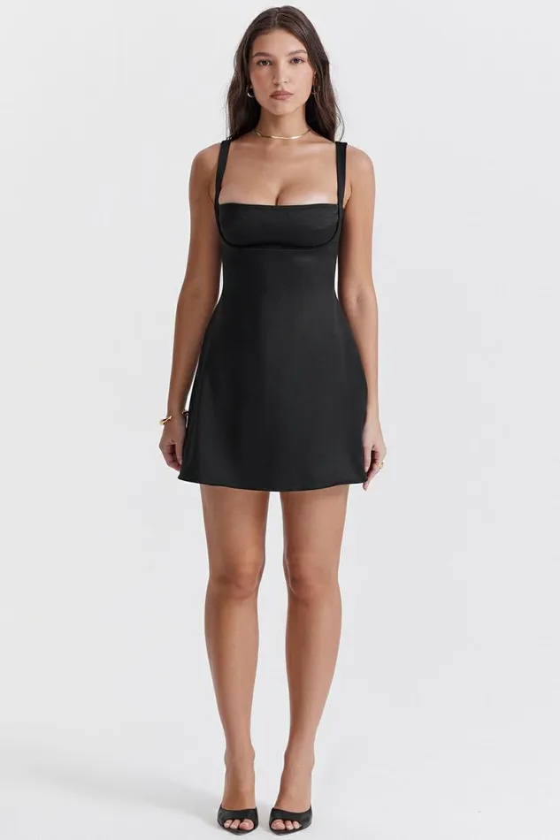Women Kara Black Mini Dress House Of CB Dresses