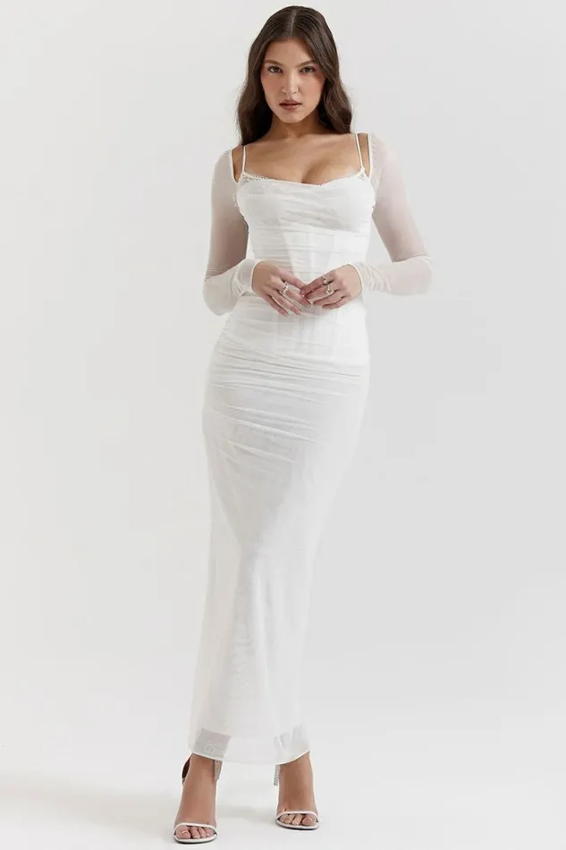 Women Katarina White Maxi Dress House Of CB Dresses