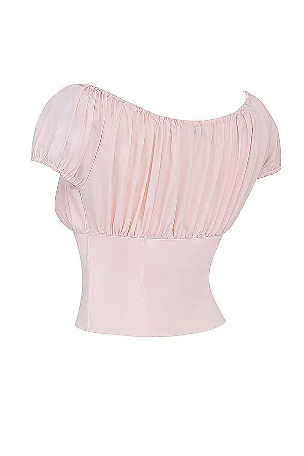 Women Kitty Baby Pink Gathered Top House Of CB Corsets