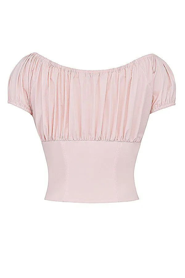 Women Kitty Baby Pink Gathered Top House Of CB Corsets