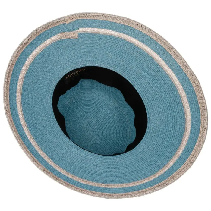 Women Lilien Raffiahut Blue Mayser Floppy Hats