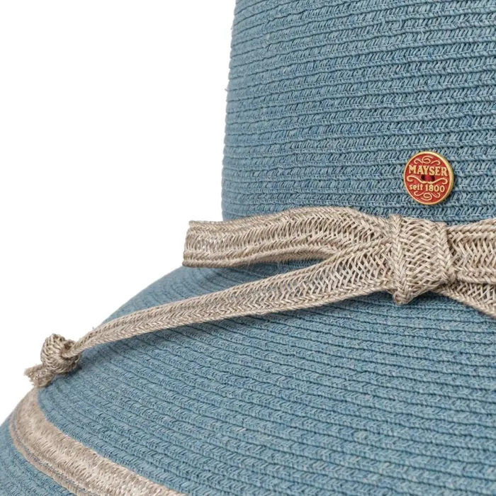 Women Lilien Raffiahut Blue Mayser Floppy Hats