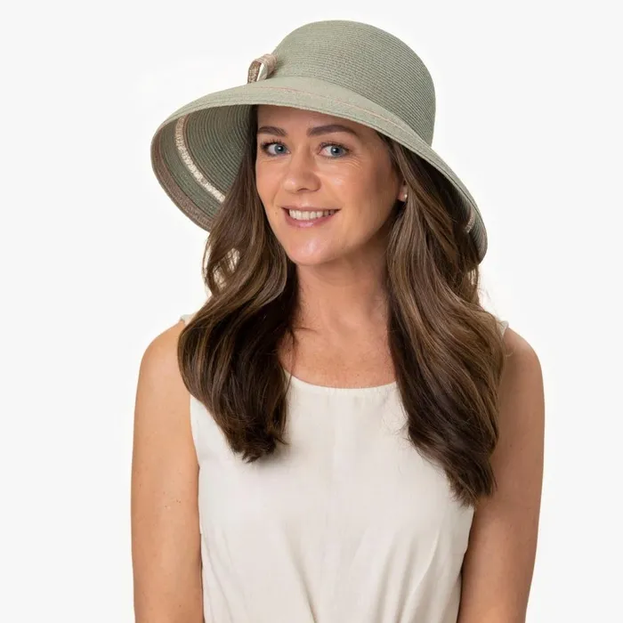 Women Lilien Raffiahut Blue Mayser Floppy Hats