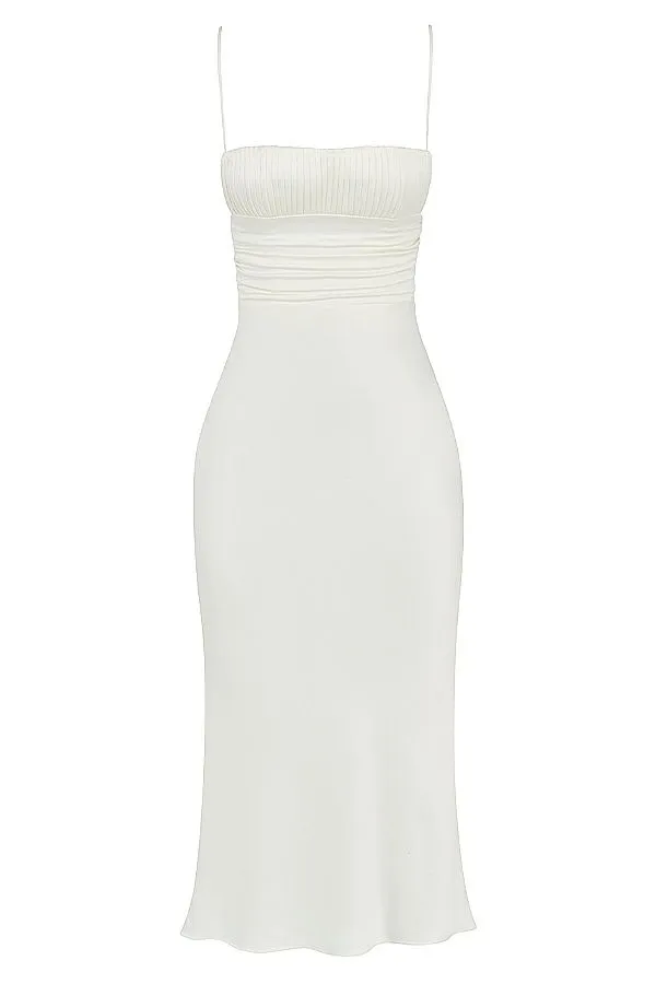 Women Lois Ivory Satin Corset Midi Dress House Of CB Dresses Women Lois Ivory Satin Corset Midi Dress House Of CB Dresses
