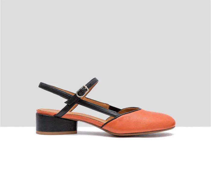 Women Low Heel Audley Shoes Low Heel Leather Shoe Fedra Black