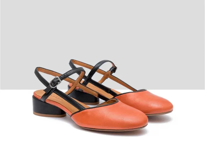 Women Low Heel Audley Shoes Low Heel Leather Shoe Fedra Black