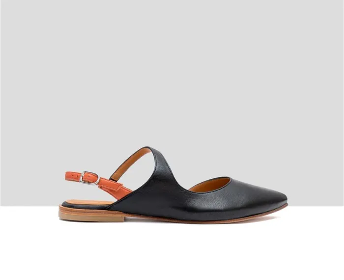 Women Low Heel Audley Shoes Low Heel Leather Shoe Florencia Black