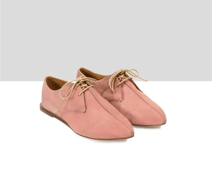 Women Low Heel Audley Shoes Low Heel Leather Shoe Verano Pink