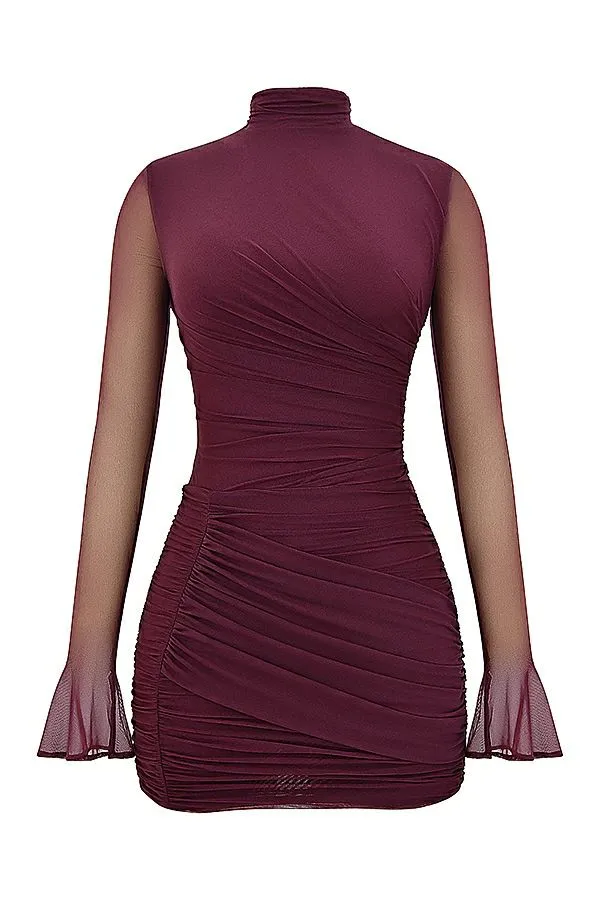 Women Lucasta Mulberry Gathered Mini Dress House Of CB Dresses Women Lucasta Mulberry Gathered Mini Dress House Of CB Dresses