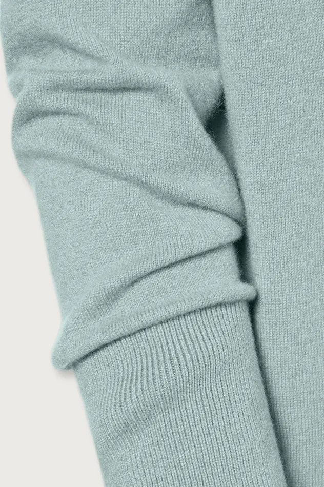 Women LUCY 8211 Cashmere Polo 8211 Acquamarina Massimo Alba Knitwear