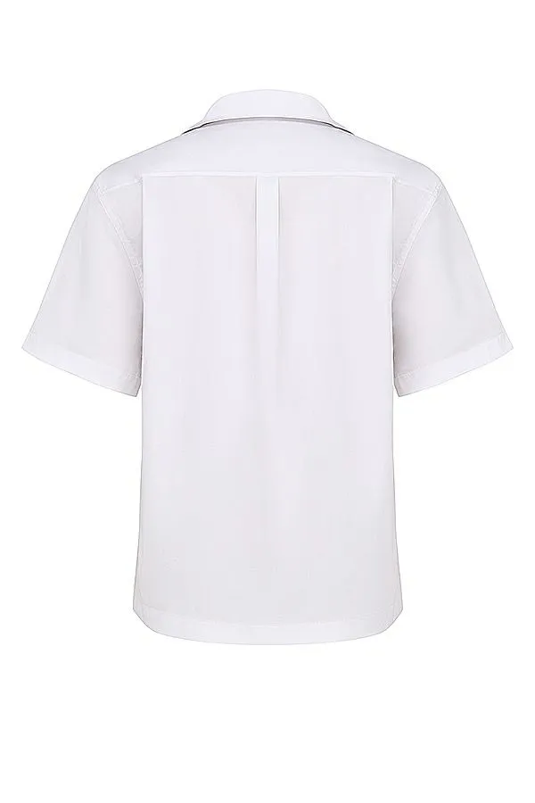 Women Maiko White Oversized Shirt House Of CB Tops