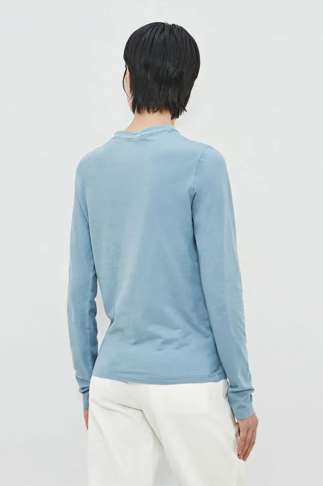 Women MASA 8211 Cotton Crewneck Tshirt 8211 Avio Massimo Alba Tops