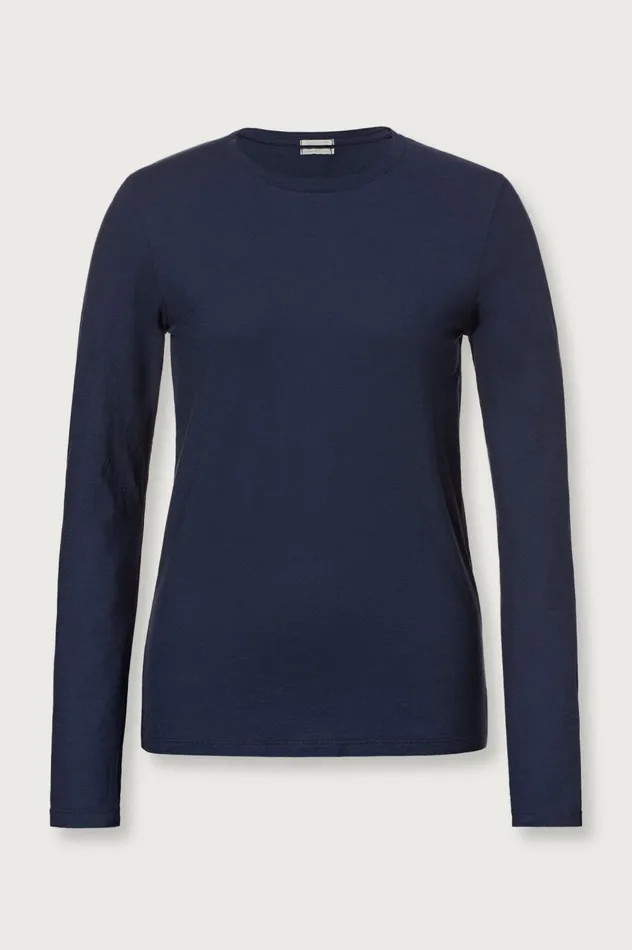 Women MASA 8211 Cotton Crewneck Tshirt 8211 Blu Massimo Alba Tops