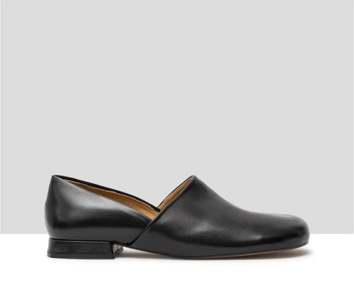 Women Medium Heel Audley Shoes Low Heel Leather Shoe Jana Black