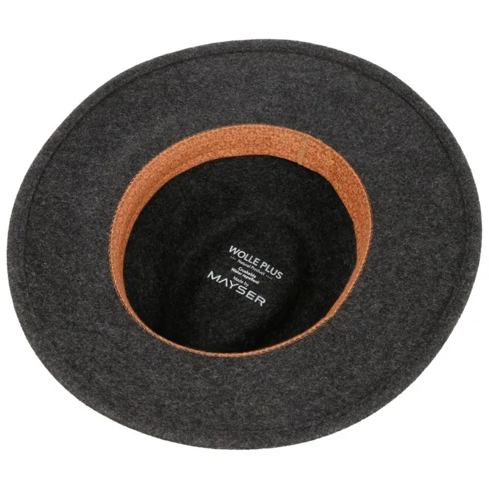 WomenMen Gedeon Plus Traveller Wool Hat Anthracitemottled Mayser Felt Hats WomenMen Gedeon Plus Traveller Wool Hat Anthracitemottled Mayser Felt Hats
