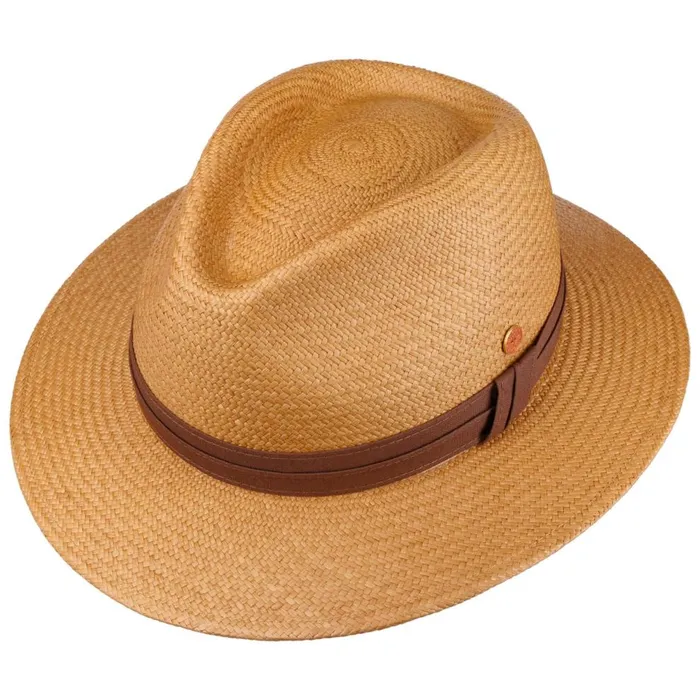 WomenMen Gero Panama Hat Camel Mayser Straw Hats WomenMen Gero Panama Hat Camel Mayser Straw Hats