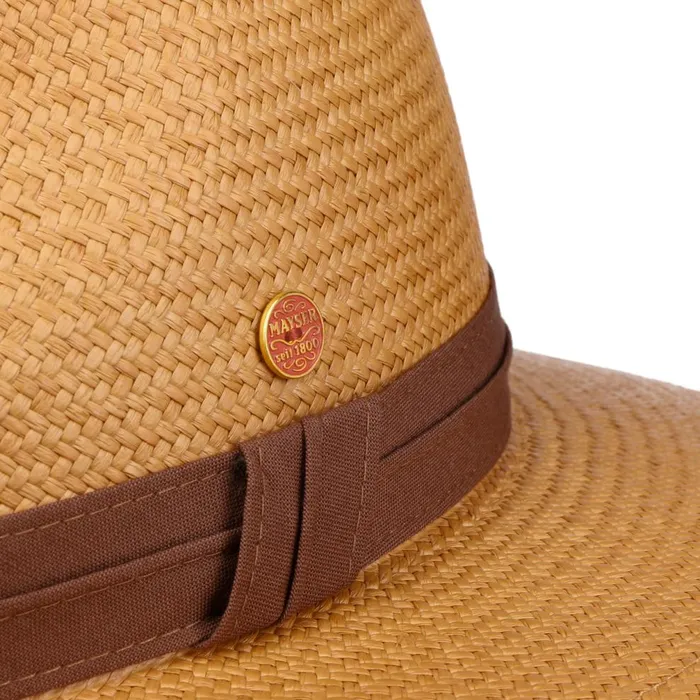 WomenMen Gero Panama Hat Camel Mayser Straw Hats WomenMen Gero Panama Hat Camel Mayser Straw Hats