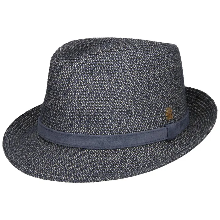 WomenMen HempLinen Trilby Hat Zechbauer Blue Mayser Straw Hats