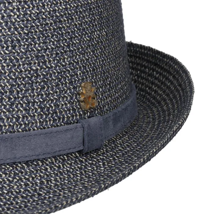 WomenMen HempLinen Trilby Hat Zechbauer Blue Mayser Straw Hats WomenMen HempLinen Trilby Hat Zechbauer Blue Mayser Straw Hats