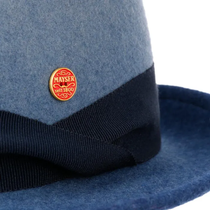 WomenMen Manuel Trilby Wool Hat Blue Mayser Trilby Hats WomenMen Manuel Trilby Wool Hat Blue Mayser Trilby Hats