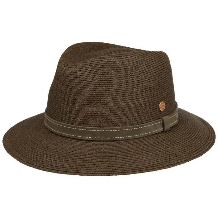 WomenMen Mathis Raffia Hat With UV Protection Brown Mayser Straw Hats