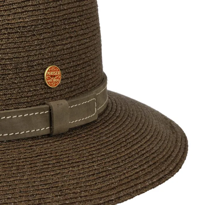 WomenMen Mathis Raffia Hat With UV Protection Brown Mayser Straw Hats WomenMen Mathis Raffia Hat With UV Protection Brown Mayser Straw Hats