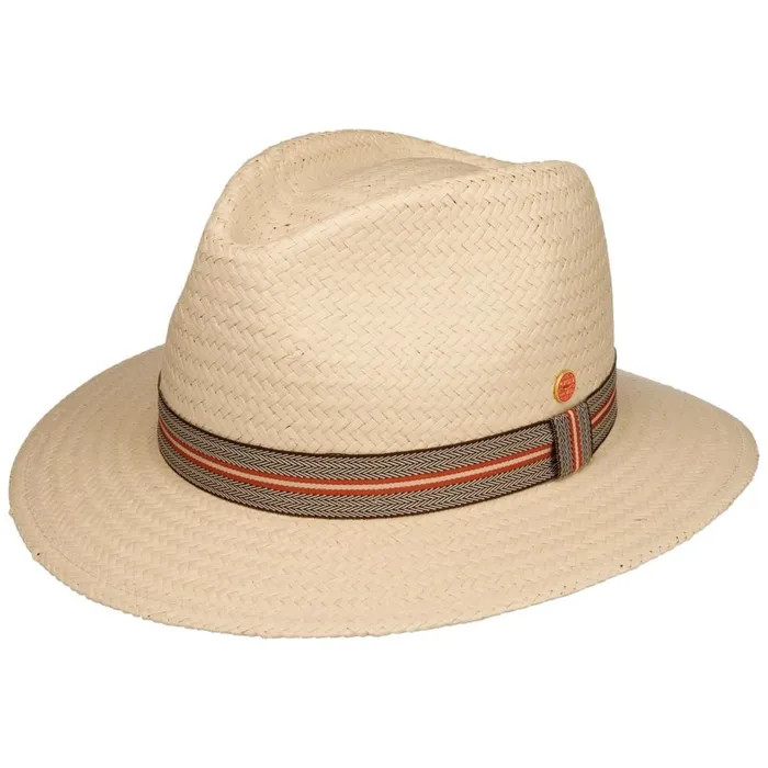 WomenMen Mathis Striped Band Straw Hat Nature Mayser Traveler Hats