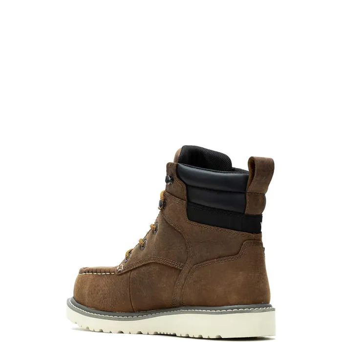 WomenMen Trade Wedge 6034MocToe SteelToe Work Boot Sudan Brown Wolverine Boots
