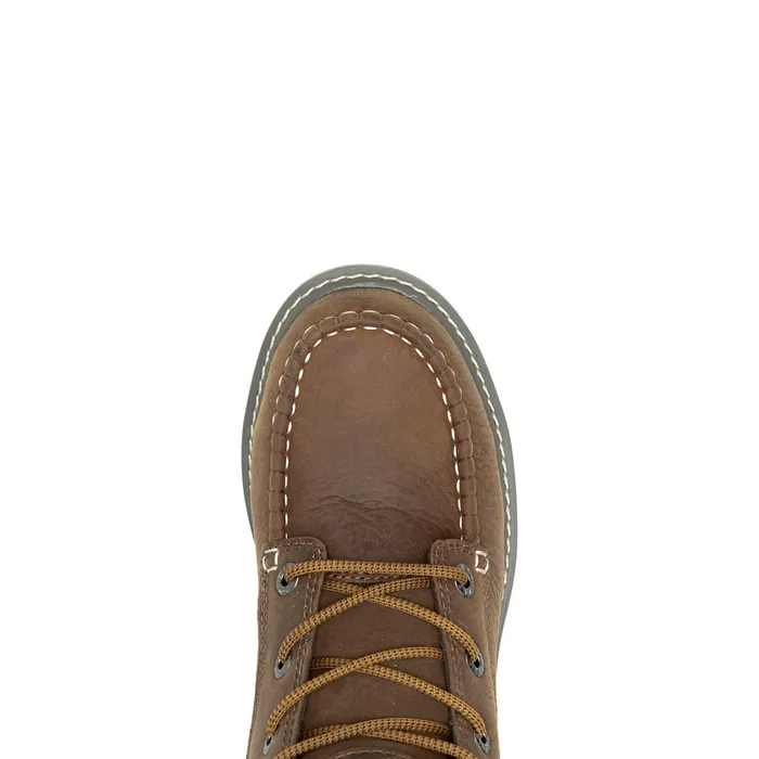 WomenMen Trade Wedge 6034MocToe SteelToe Work Boot Sudan Brown Wolverine Boots